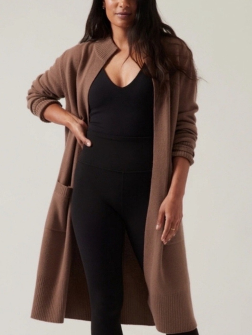 Athleta Wool and Cashmere Long Cardigan